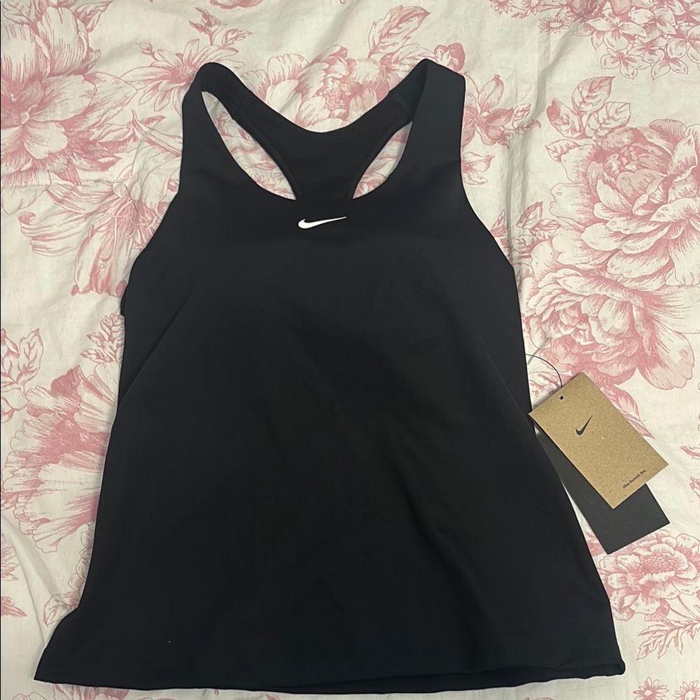 Nike Black Fitted Sleeveless Tank Top